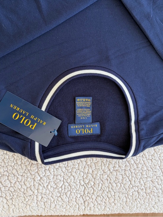 Ralph Lauren Other - Ralph Lauren Navy Sweatshirt with Yellow Logo Tag